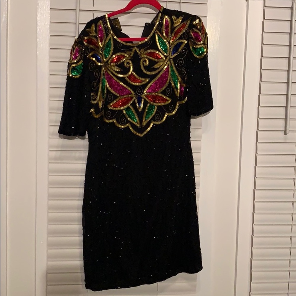 Vintage Multi Sequin Dress